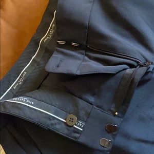 Anne Taylor Tropical Wool Navy Blue Dress Pants 4P